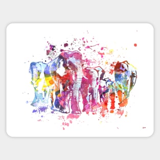 Elephants Splash Sticker